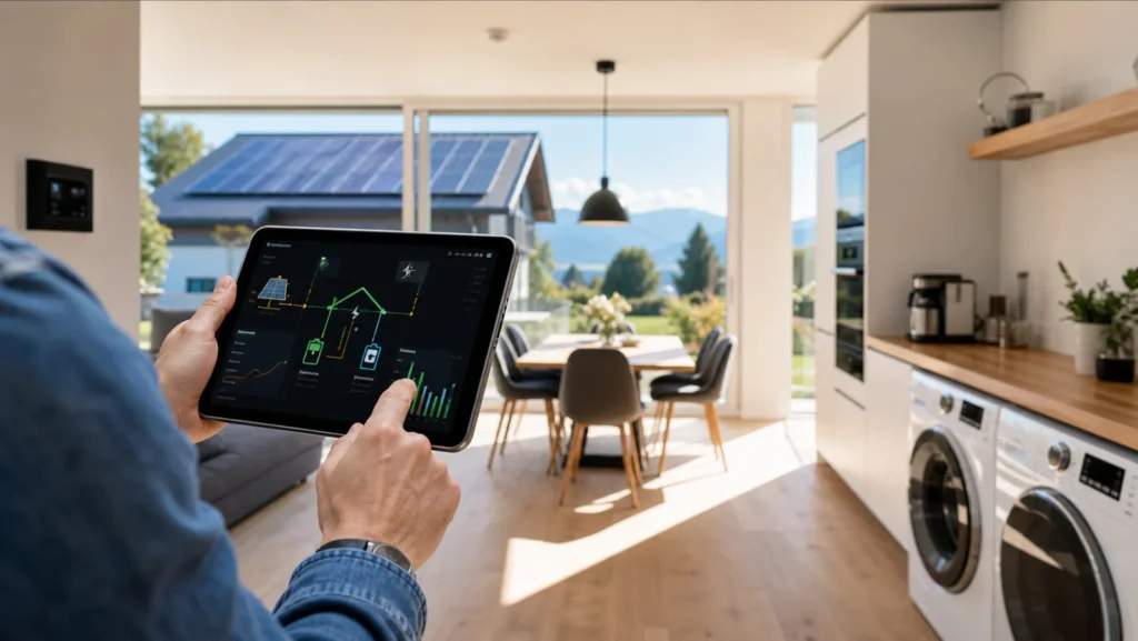 Pilotage de l’autoconsommation solaire dans une maison suisse